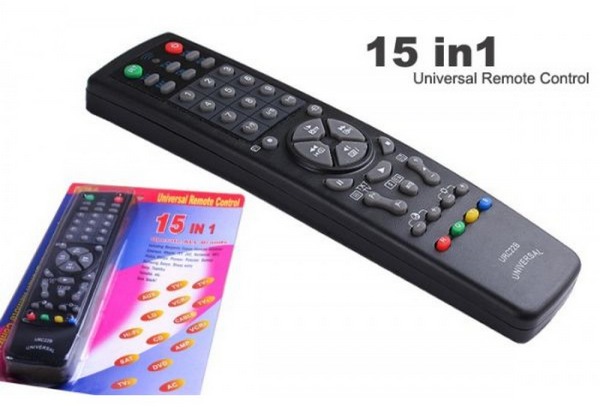 15in1 Universal Remote Control, 195x50x25mm, Black